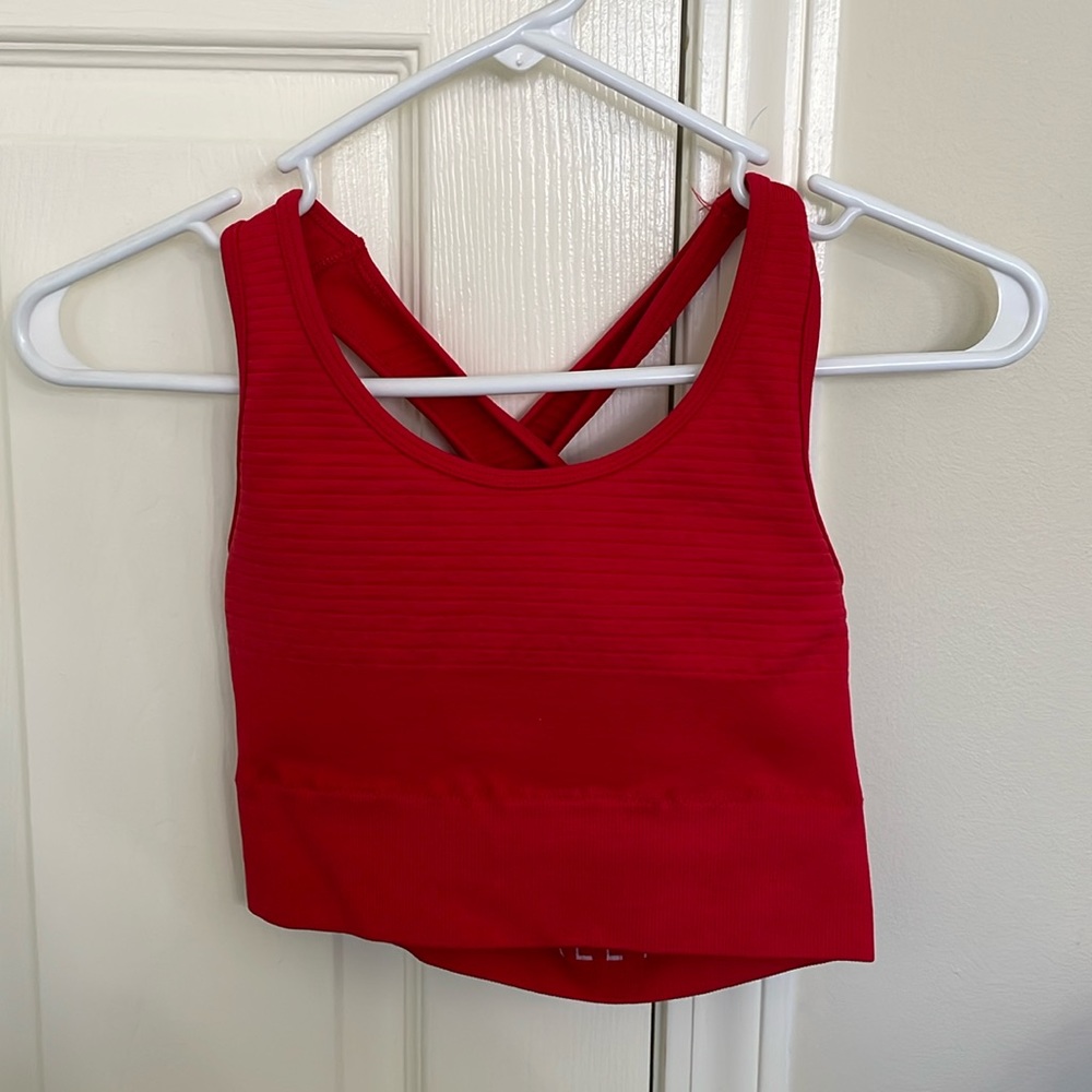 Red sportsbra